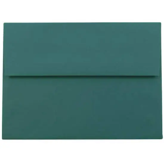 JAM Paper A2 Blank Greeting Card Set, 100ct. Teal {4}