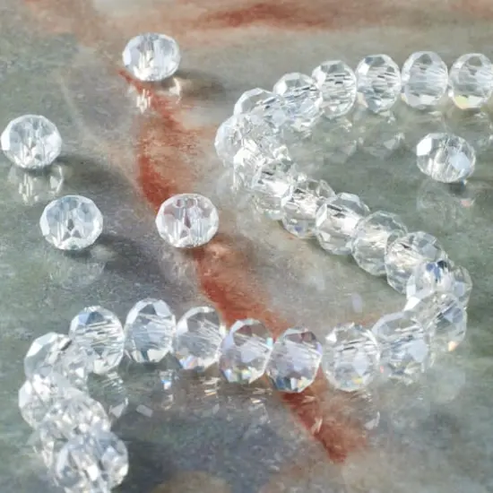 Blue Glass Faceted Rondelle Beads by Bead Landing&trade; {3}