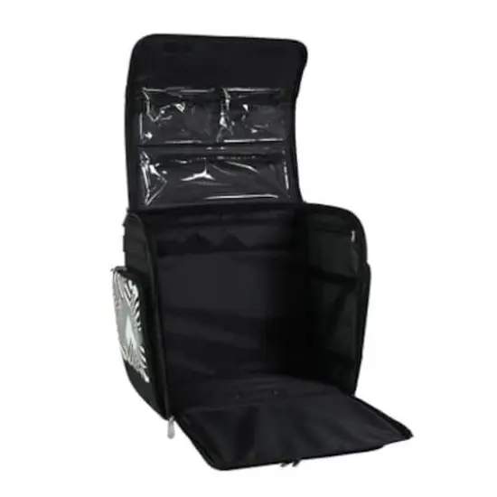 Everything Mary Teal Geometric Deluxe Rolling Craft Case {4}