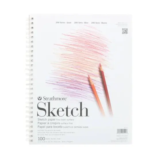 Strathmore&reg; 200 Series Wirebound Sketch Paper Pad {1}