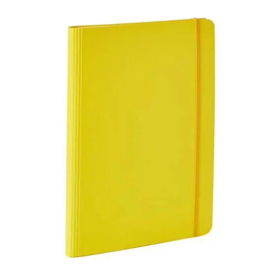 Fabriano&reg; EcoQua Plus A5 Lined Hidden Spiral-Bound Notebook Yellow {4}