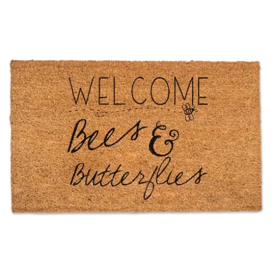 Bees & Butterflies Welcome Doormat {1}