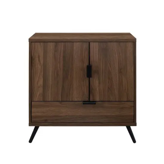 Walker Edison Dark Walnut 2 Door Accent Cabinet {3}