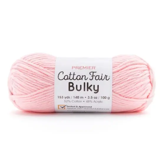 Premier&reg; Cotton Fair&reg; Bulky Solid Yarn Ballet Pink {1}
