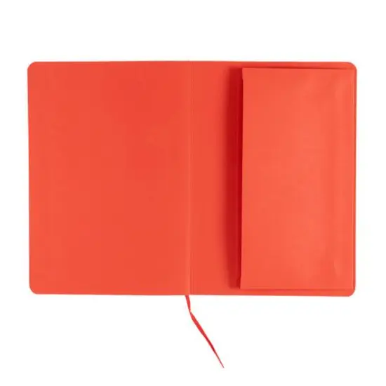 Fabrian&reg; EcoQua Plus A5 Lined Stitch-Bound Notebook Red {6}