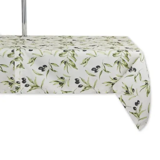 Olives Print Outdoor Tablecloth with Zipper, 60" x 84" {1}