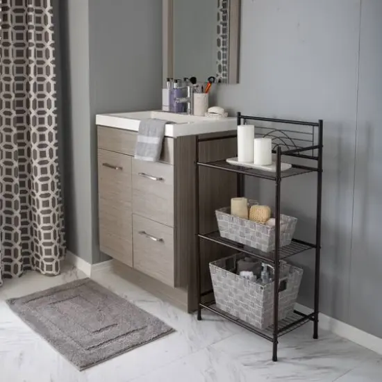 Bath Bliss Oil-Rubbed Bronze 3-Tier Storage Shelf {6}