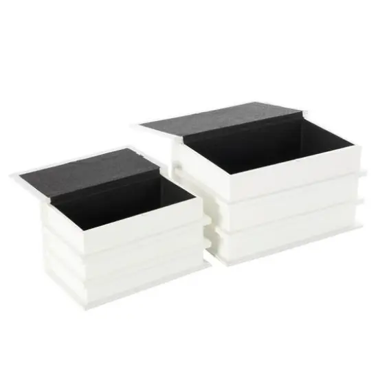 Live, Laugh, Love Canvas Storage Book Box Set White {8}