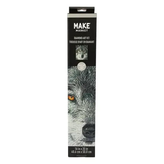 Wolf Square Diamond Art Kit by Make Market&reg; {5}