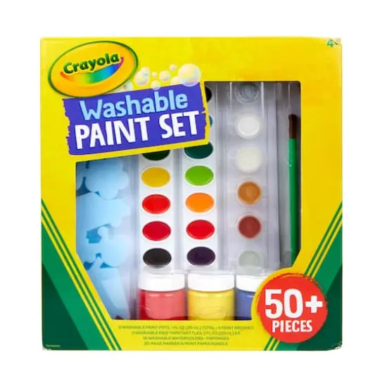 Crayola&reg; Washable Paint 50 Piece Set {6}