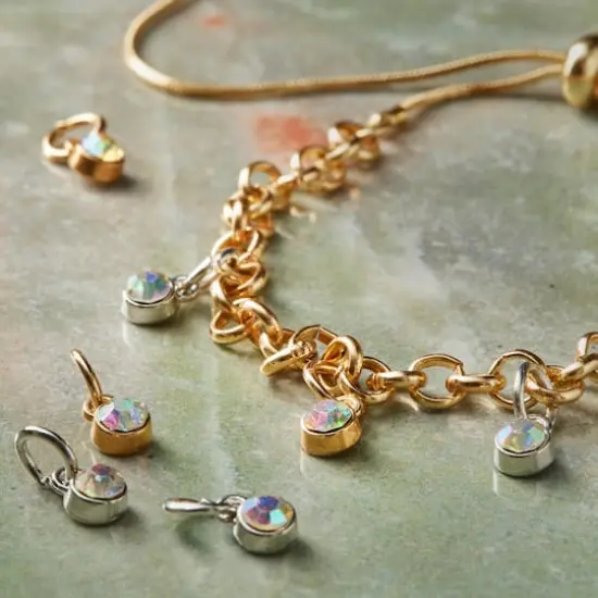 AB Pastel Crystal Drop Charm Set by Bead Landing&trade; {3}