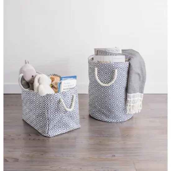 DII&reg; Medium Geo Diamond Rectangle Paper Bin Aqua {5}