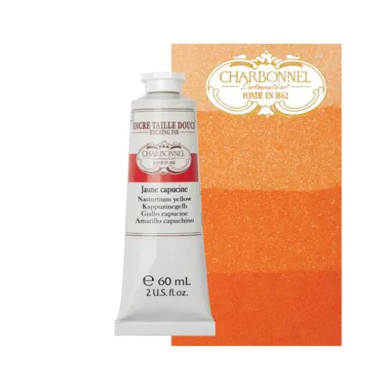 Charbonnel Etching Ink, 60mL Nasturtium Yellow {4}