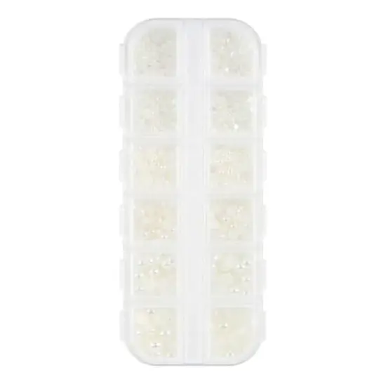 Plastic Round Flatback Pearl Mix by Bead Landing&trade; Ivory AB {4}