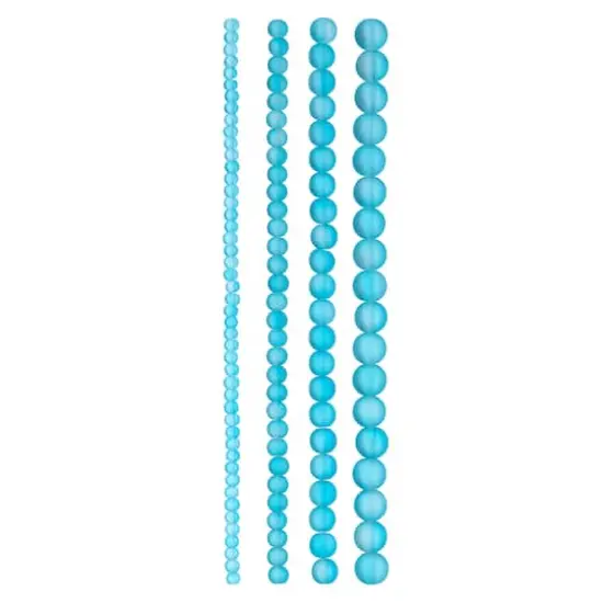 Matte Glass Round Beads by Bead Landing&trade; Blue {4}