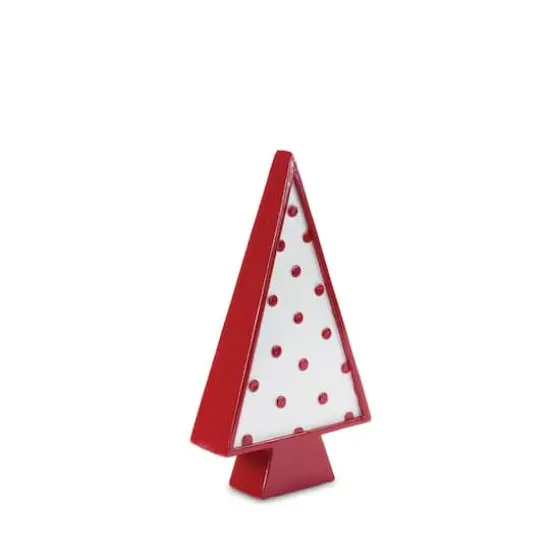 Red Whimsical Tabletop Tree Set {5}