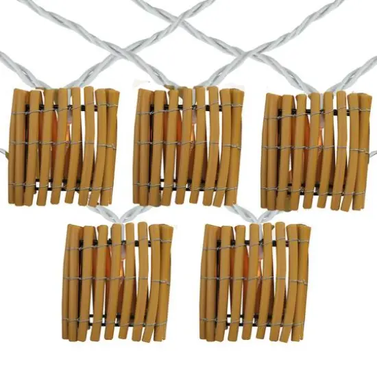10ct. Tiki Bamboo Lantern Garden Patio String Lights {4}