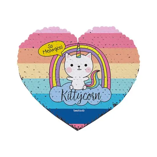 Craft Express Sublimation Heart Shaped Sequin Patches, 2ct. Champagne/White {5}