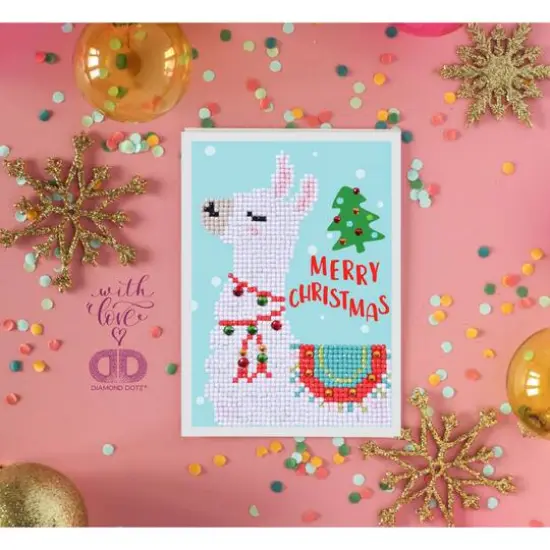 Diamond Dotz&reg; Merry Christmas Llama Diamond Painting Kit {4}
