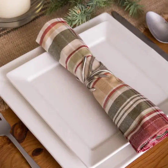 DII&reg; Antique Silver Branch Napkin Rings, 6ct. {3}