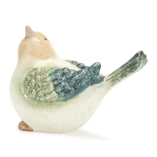 Terra Cotta Bird Figurines Set {4}