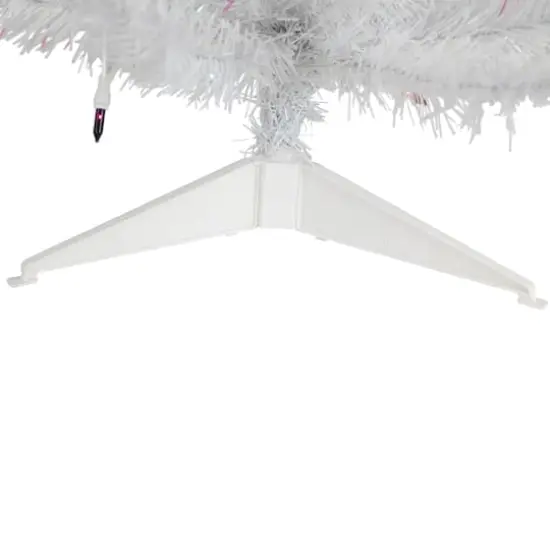 3ft. Pre-lit White Pine Artificial Christmas Tree, Multicolor Lights {5}