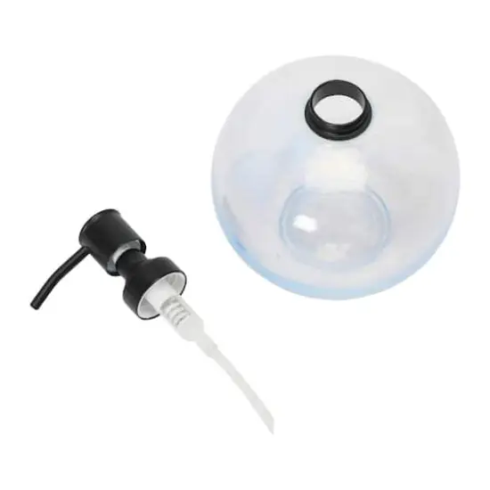 Hello Honey&reg; White & Black Marbled Glass Soap Dispenser with Pump {3}