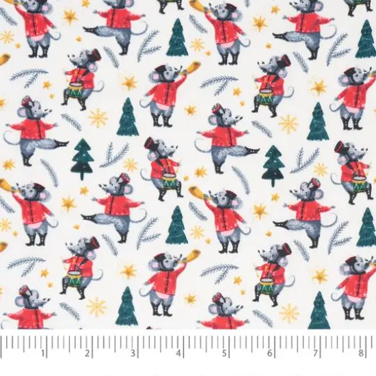 SINGER Christmas Nutcrackers Mouse Cotton Fabric {3}