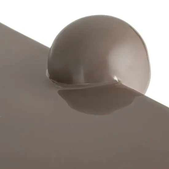 Hello Honey&reg; 17.5" Gray Elegance Enamel Metal Tray with Ball Feet {10}