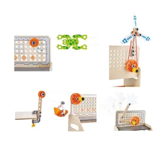 Hape Junior Inventor Discovery Scientific Workbench Set {5}