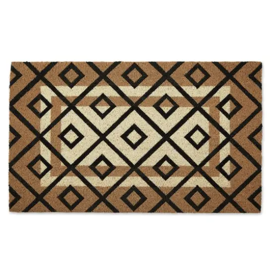 Two Tone Diamond Doormat {1}