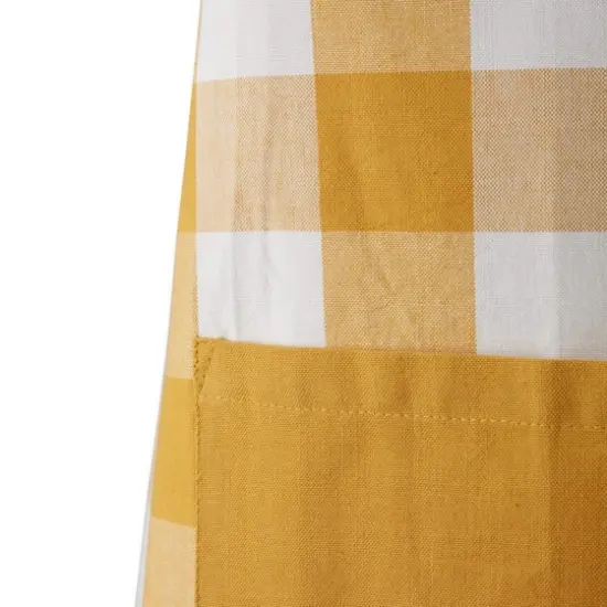 DII&reg; Buffalo Check Chef Apron Honey Gold {6}