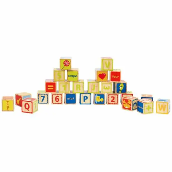 Hape Alphabet & Numbers Stacking Blocks with Pictures {1}