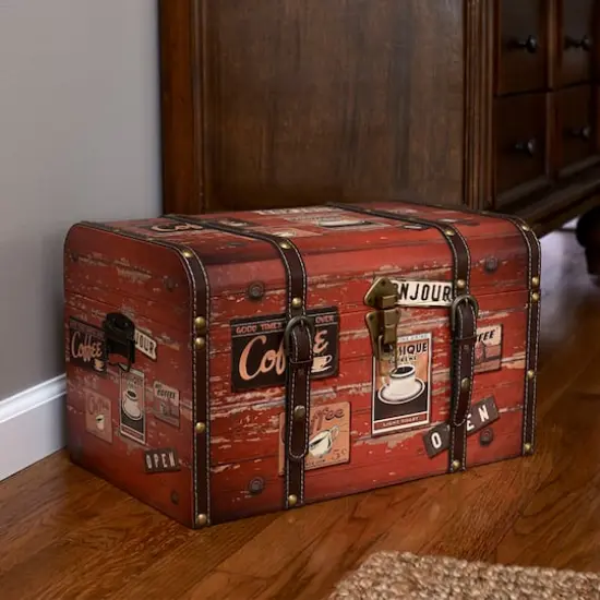Household Essentials Coffee Shop Decorative Trunk {3}