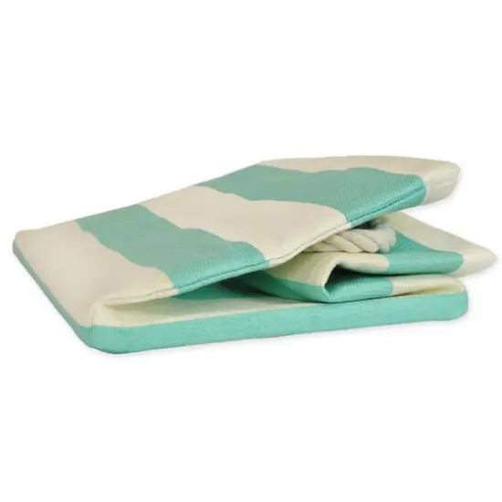 DII&reg; Large Rectangle Stripes Paper Bin Aqua {5}