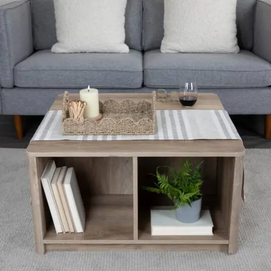 Household Essentials 14" Seagrass Tray with Scalloped Edge {5}