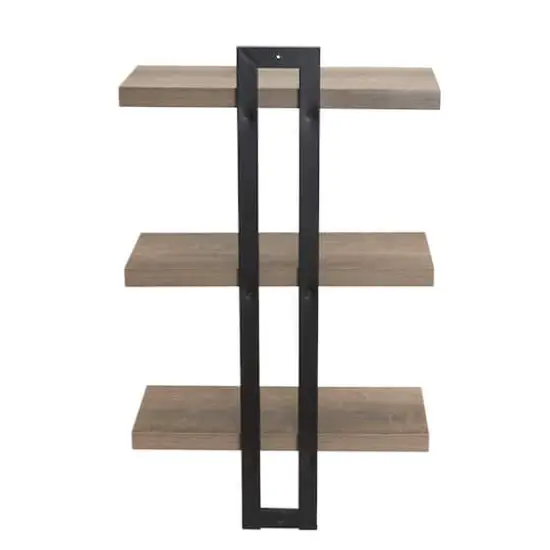 Household Essentials Jamestown 3-Tier Wall Shelf Brown {7}