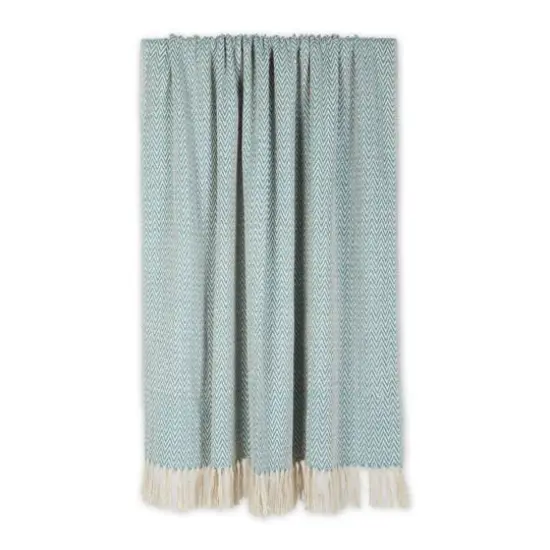 DII&reg; Handloom Chevron Throw Storm Blue {6}