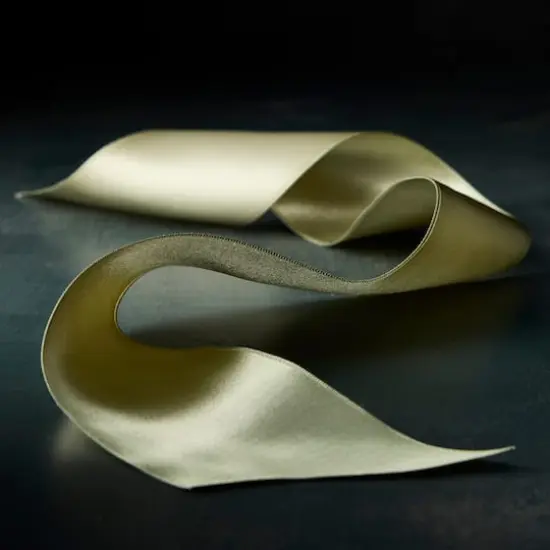 2.5" x 10yd. Satin Wired Ribbon by Celebrate It&reg; Classic Grass Green {3}