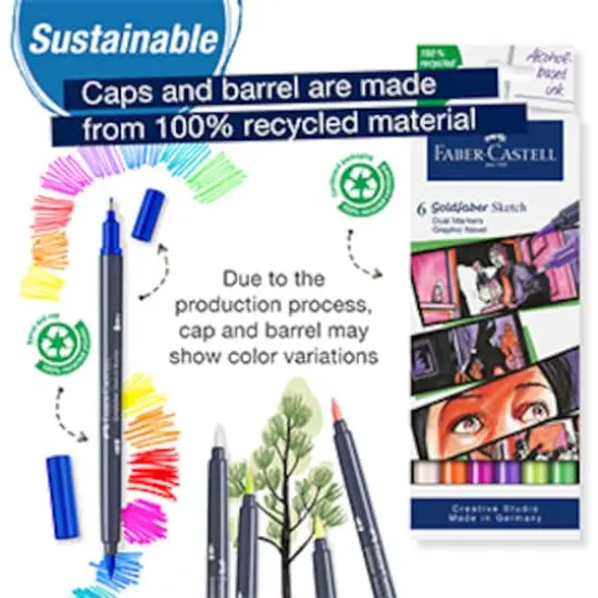 Faber-Castell&reg; Graphic Novel Goldfaber Sketch Markers {5}