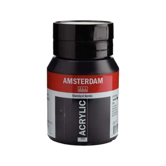Amsterdam Standard Series Oxide Black Acrylic Paint, 500mL {5}