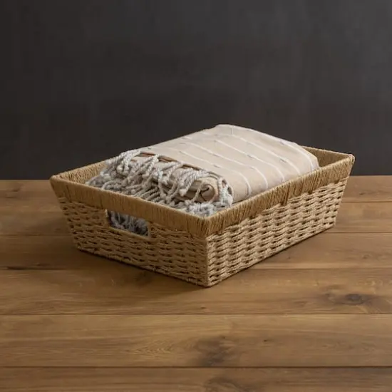 Simplify Large Dutch Weave Shelf Storage Basket {3}