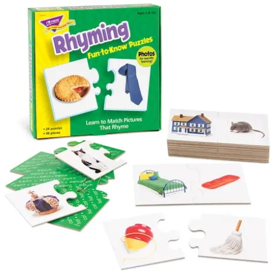 Trend Enterprises&reg; Rhyming Fun-to-Know Puzzles {3}
