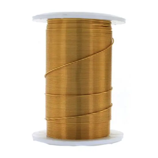 The Beadsmith&reg; Wire&trade; Elements 24 Gauge Tarnish-Resistant Wire Brass {6}
