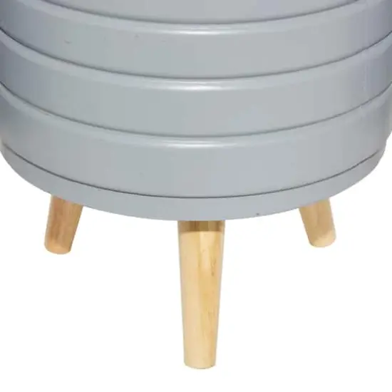 Set of 3 Grey MgO Contemporary Planter 14", 16", 18" {5}