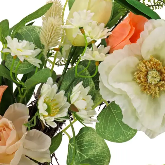 22" Tulip, Poppy, & Buttercup Wreath {4}