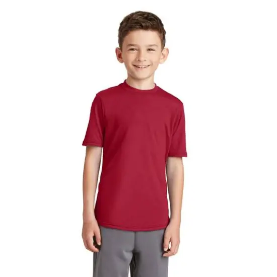 Port & Company&reg; Youth Performance Blend T-Shirt Red {4}