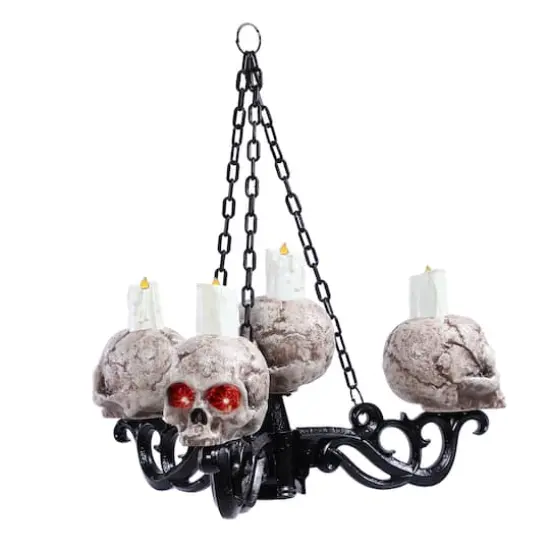 3-In-1 Lighted Skull Candelabra by Ashland&reg; {6}