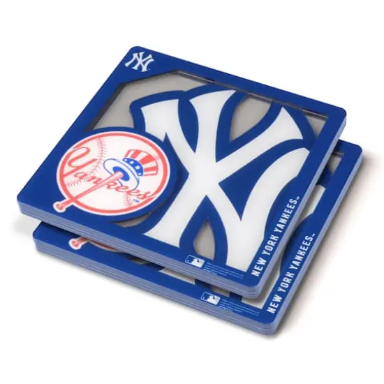 MLB 3D Logo Series Coasters, 2ct. New York Yankees {1}