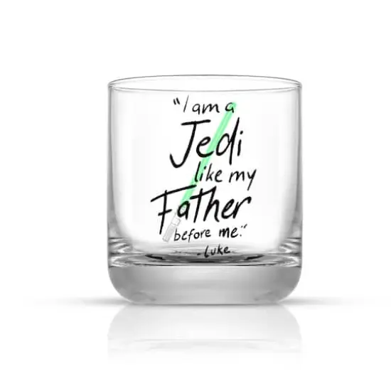 JoyJolt&reg; Star Wars&trade; 10oz. New Hope Luke Skywalker Green Lightsaber Short Drinking Glass, 2ct. {4}